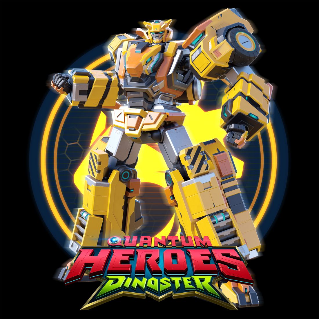 Delby in the yellow quantum suit